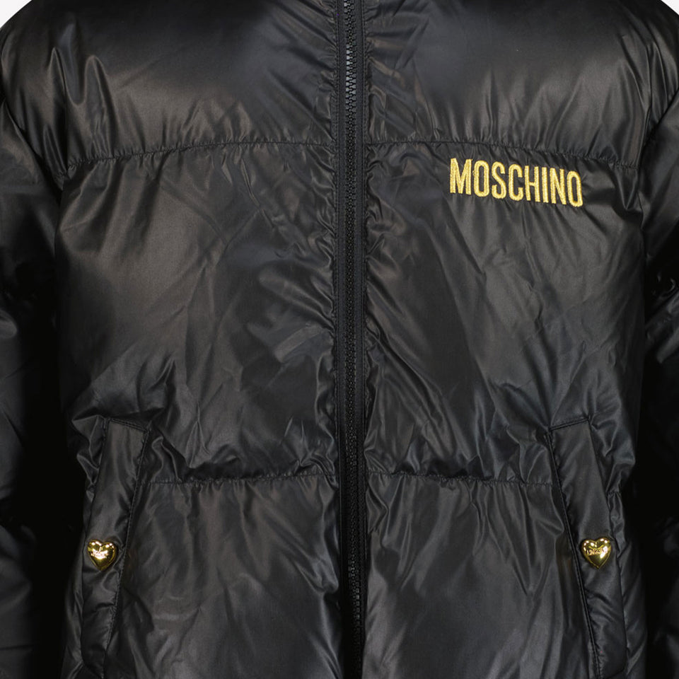 Moschino Meisjes Winterjas Zwart