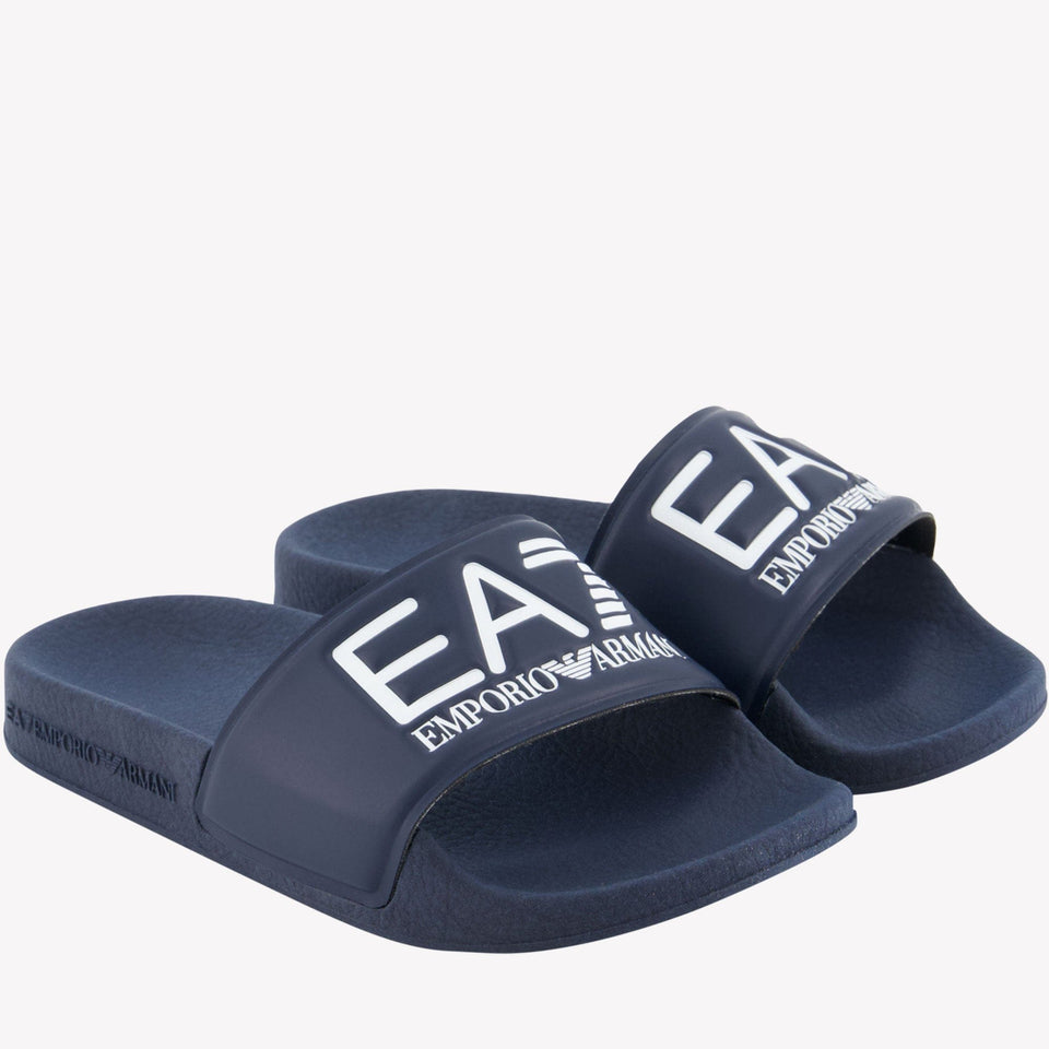 Ea7 Jongens Slippers Navy