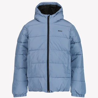 Boss Jongens Winterjas Licht Blauw