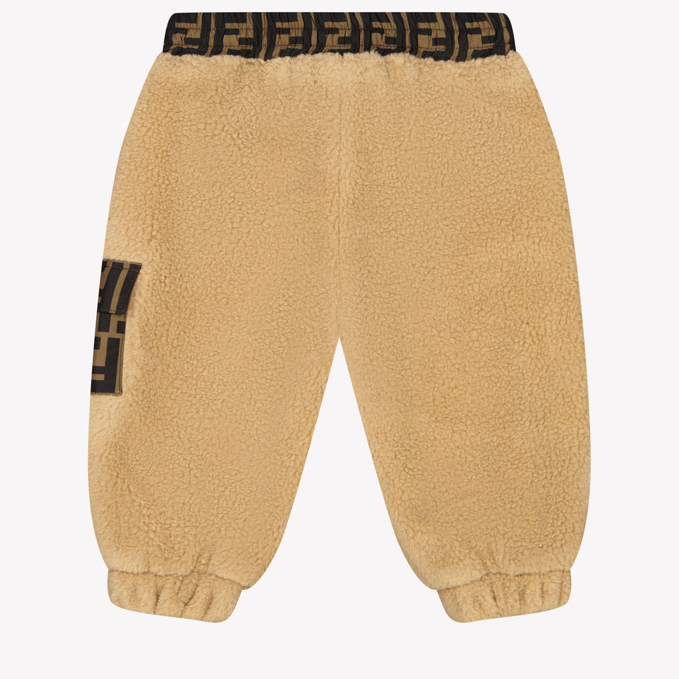 Fendi Baby Unisex Broek Beige