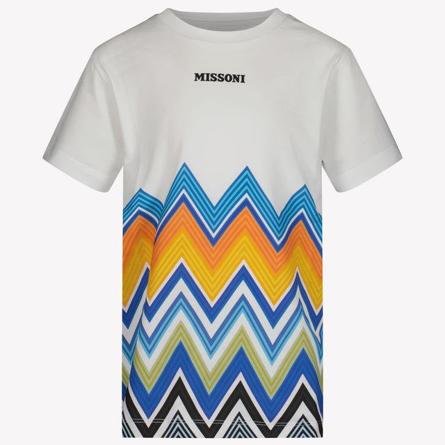 Missoni Kinder Jongens T-Shirt In Wit