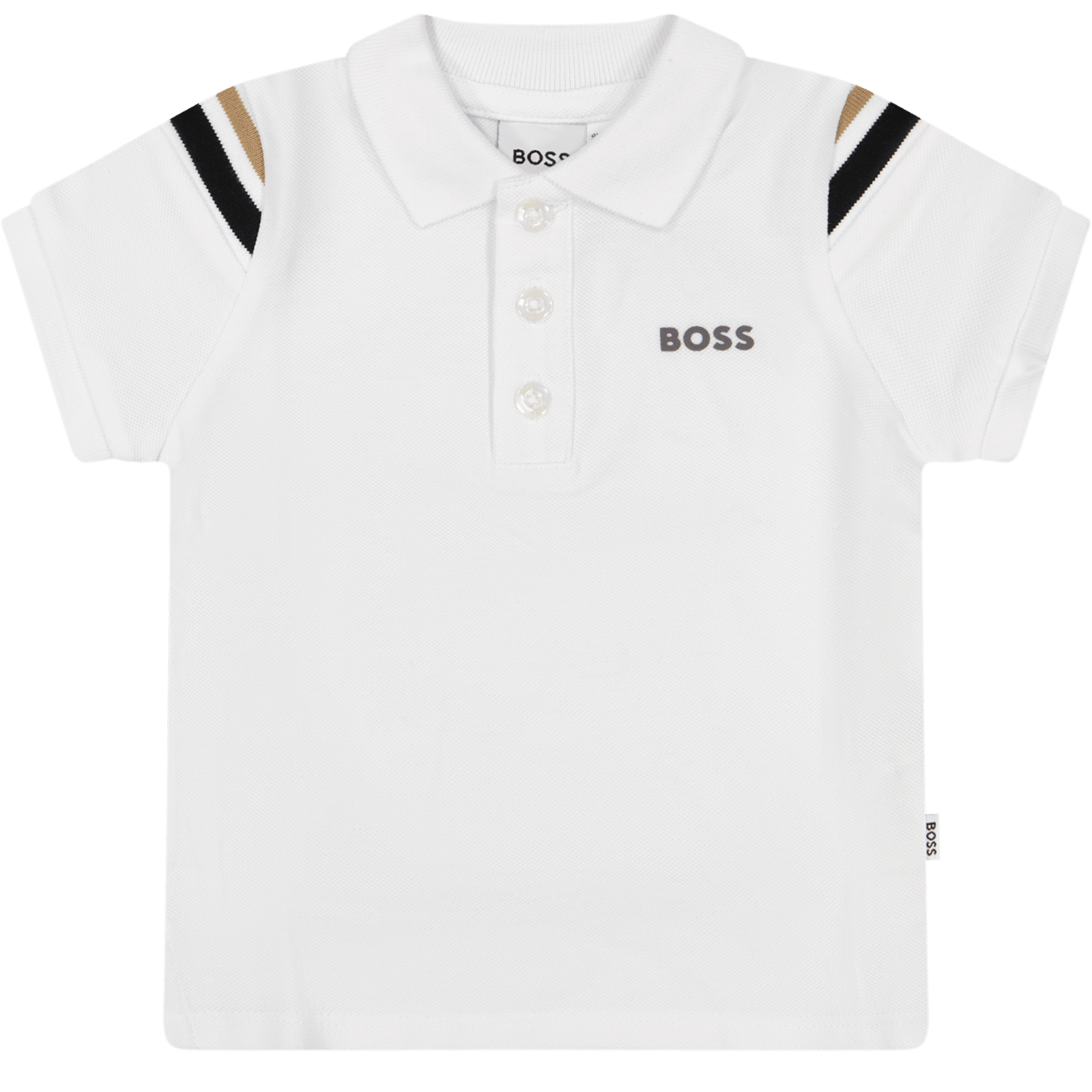 Boss Baby Jongens Polo Wit 6 mnd
