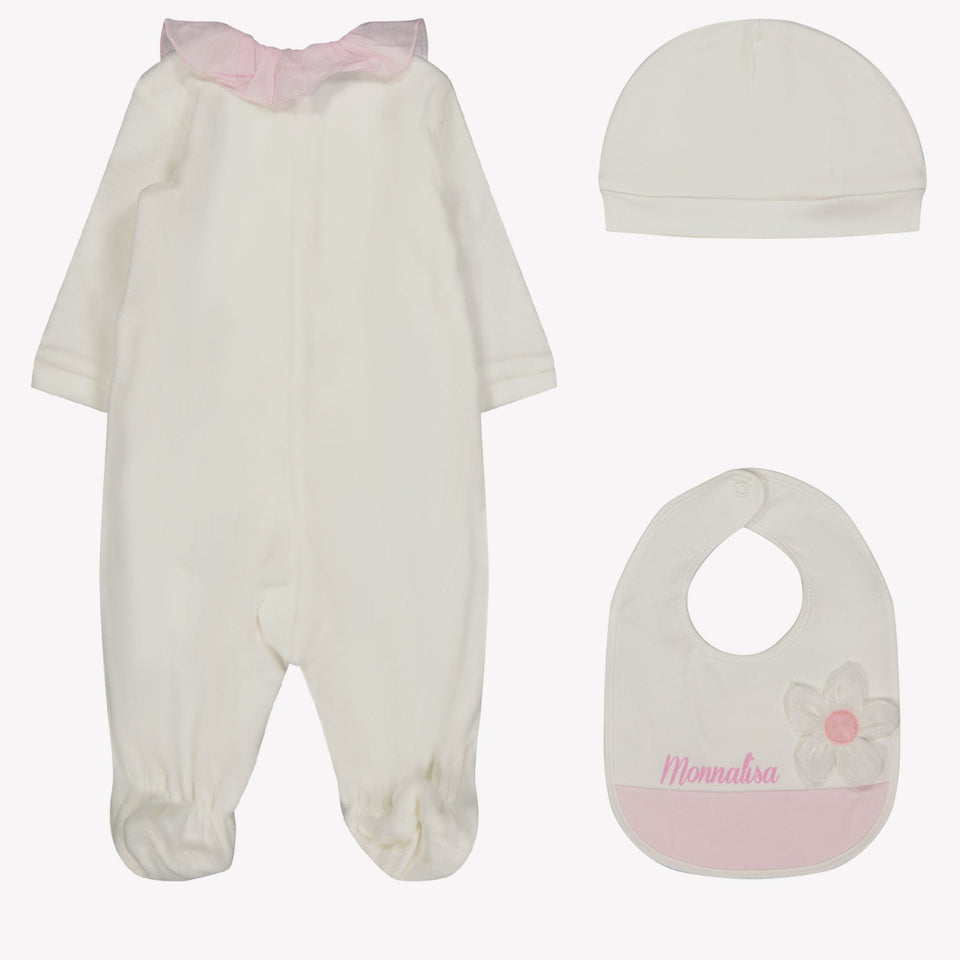 Monnalisa Baby Meisjes Boxpakje Off White