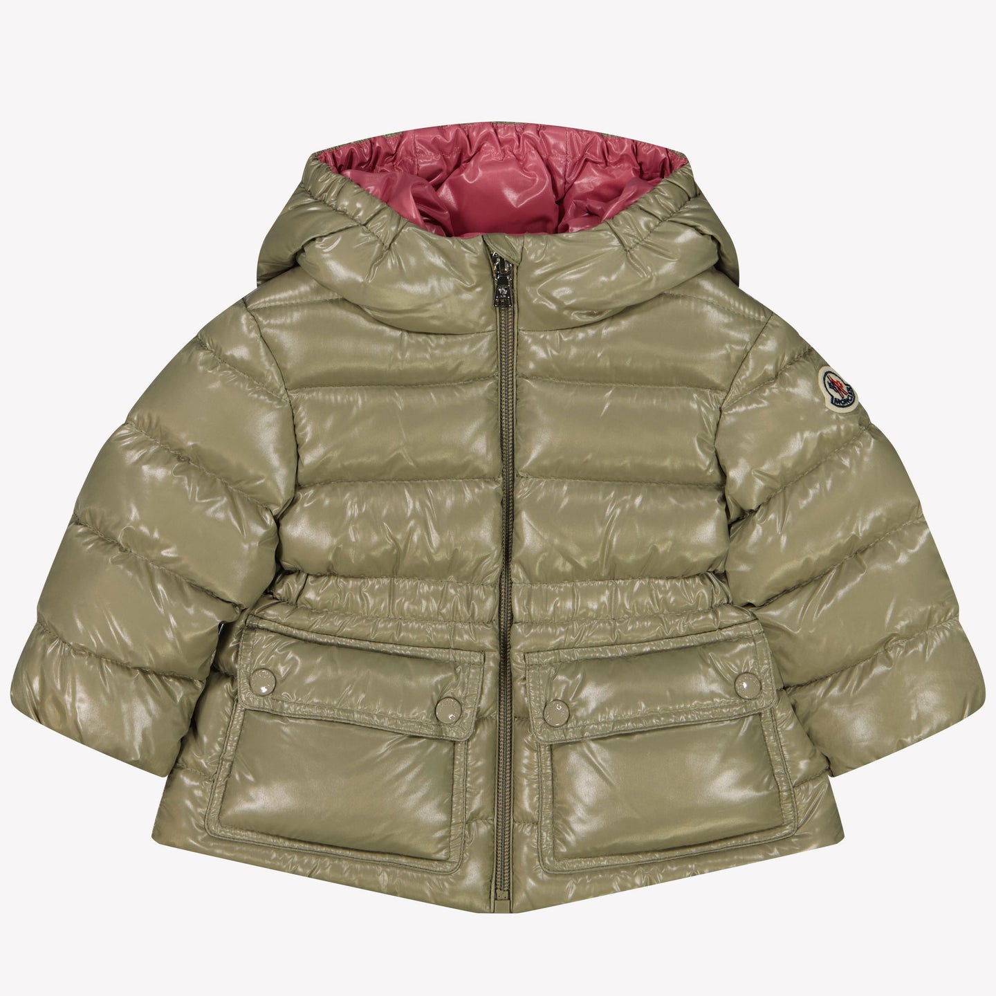 Moncler Adriel Baby Meisjes Winterjas Olijf Groen