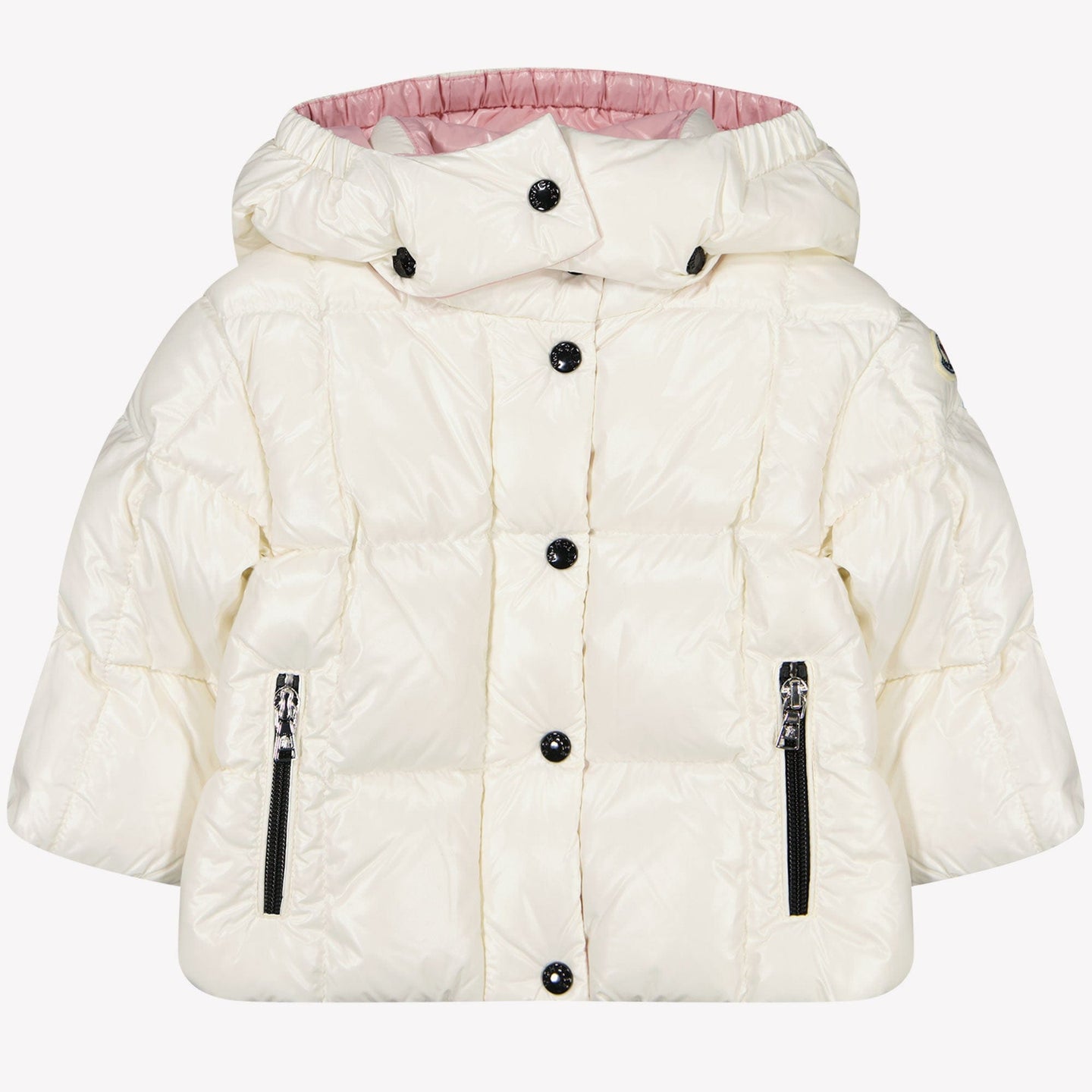 Moncler Parana Baby Meisjes Jas Off White 3/6