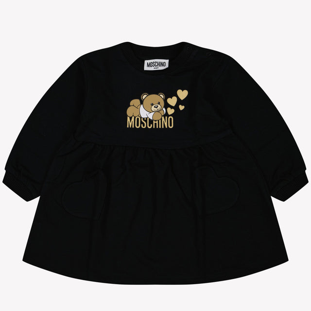 Moschino Baby Meisjes Jurk Zwart 3/6