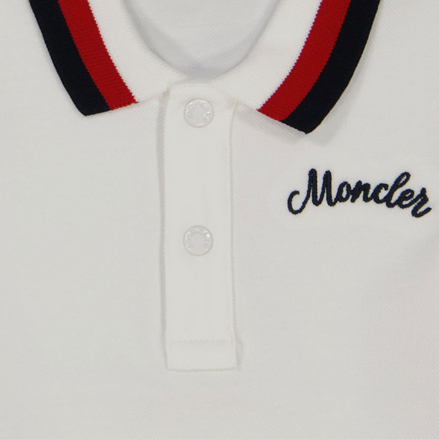 Moncler Baby Jongens Polo In Wit