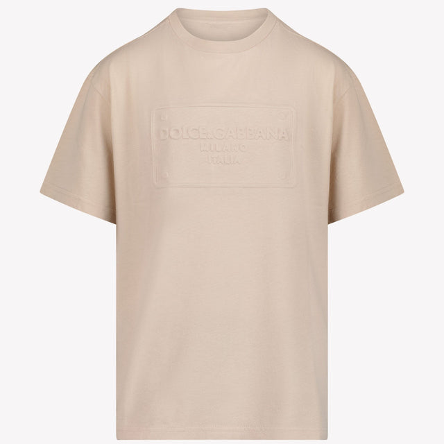 Dolce & Gabbana Jongens T-shirt Beige 2Y