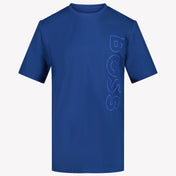 Boss Jongens T-shirt Cobalt Blauw