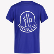 Moncler Jongens T-shirt Cobalt Blauw