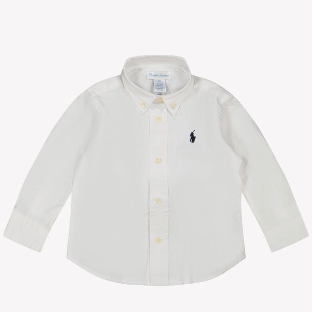 Ralph Lauren Baby Jongens Blouse In Wit