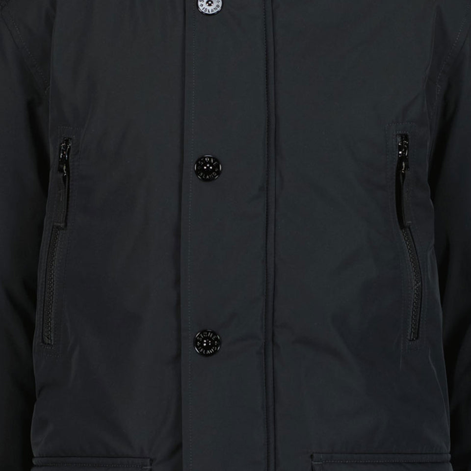 Stone Island Jongens Winterjas Zwart