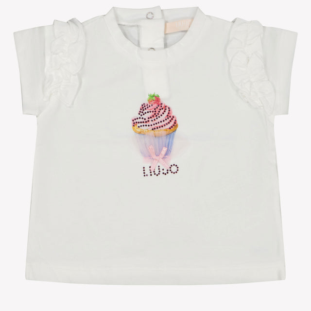 Liu Jo Baby Meisjes T-Shirt In Wit