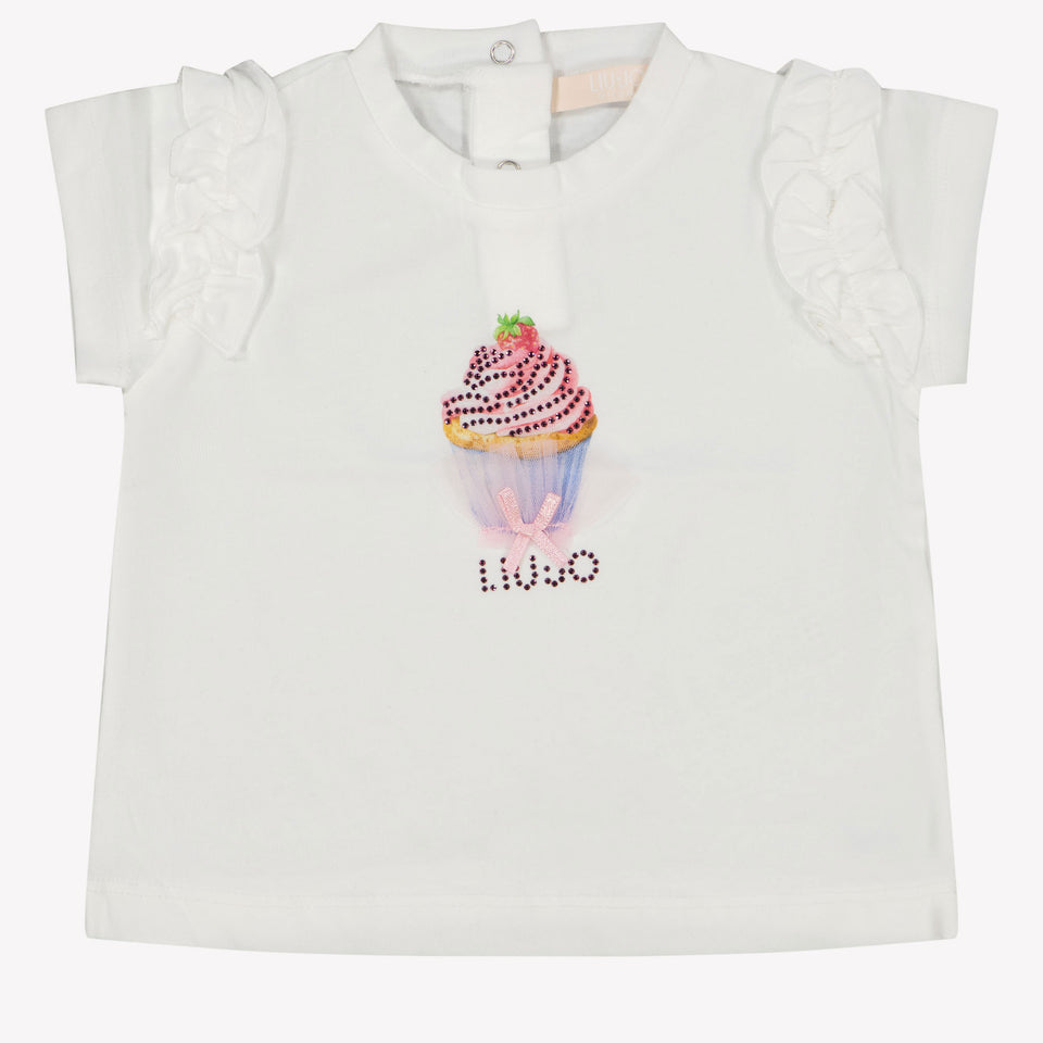 Liu Jo Baby Meisjes T-Shirt In Wit