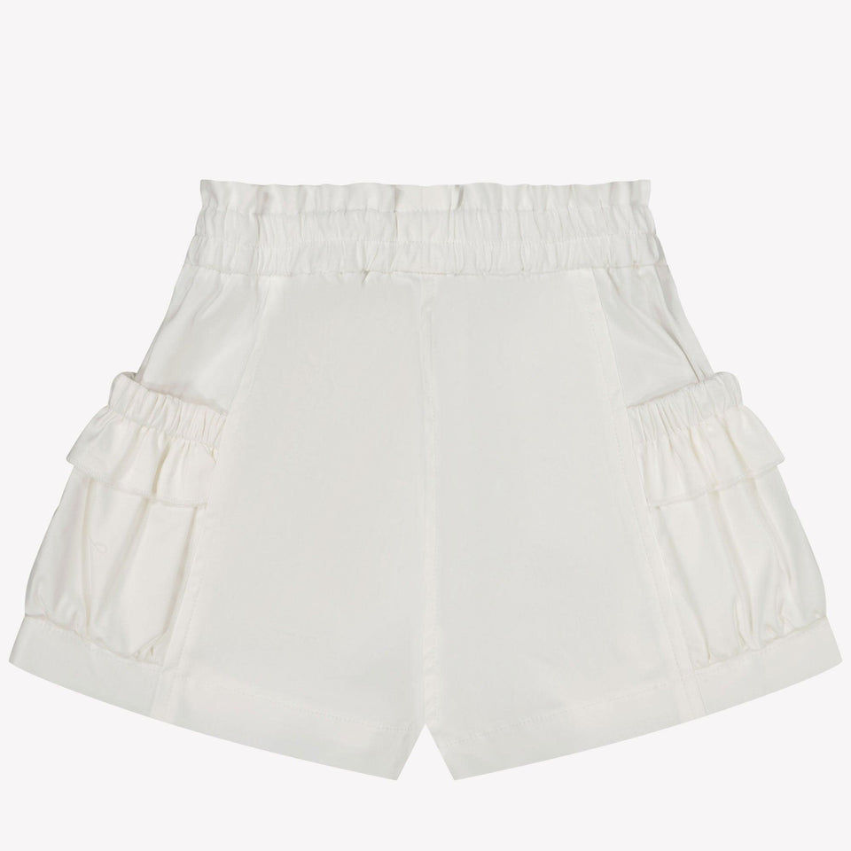 MonnaLisa Baby Meisjes Shorts In Wit