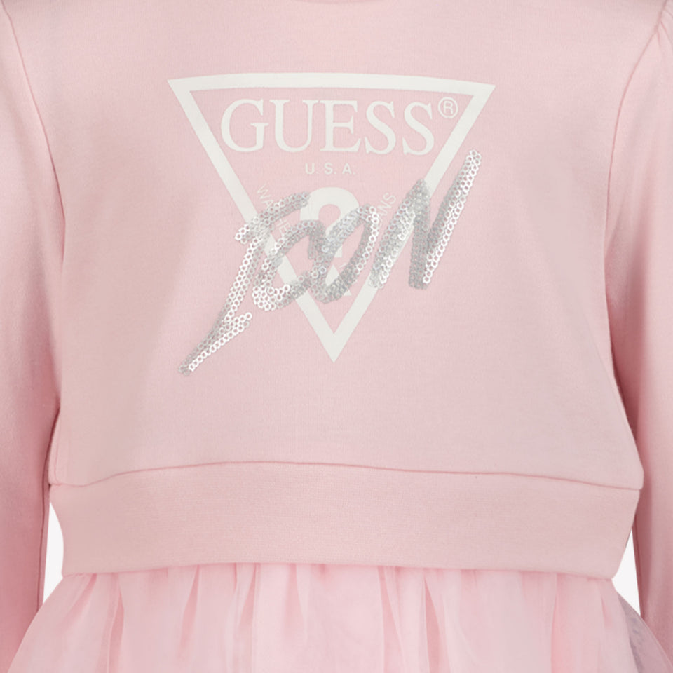 Guess Meisjes Jurk Licht Roze