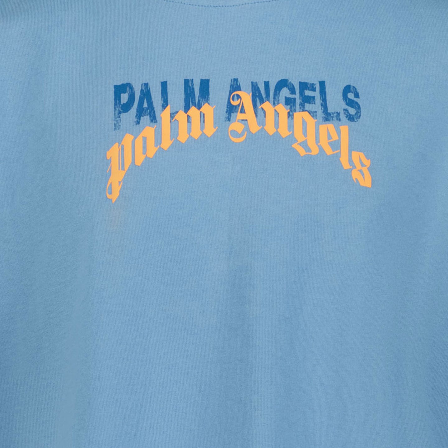 Palm Angels Kinder Jongens T-Shirt In Licht Blauw