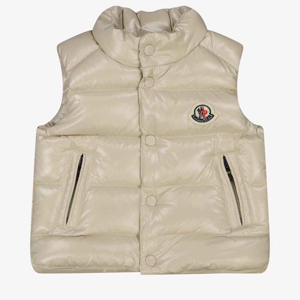 Moncler Bernard Baby Unisex Bodywarmer Beige 3/6