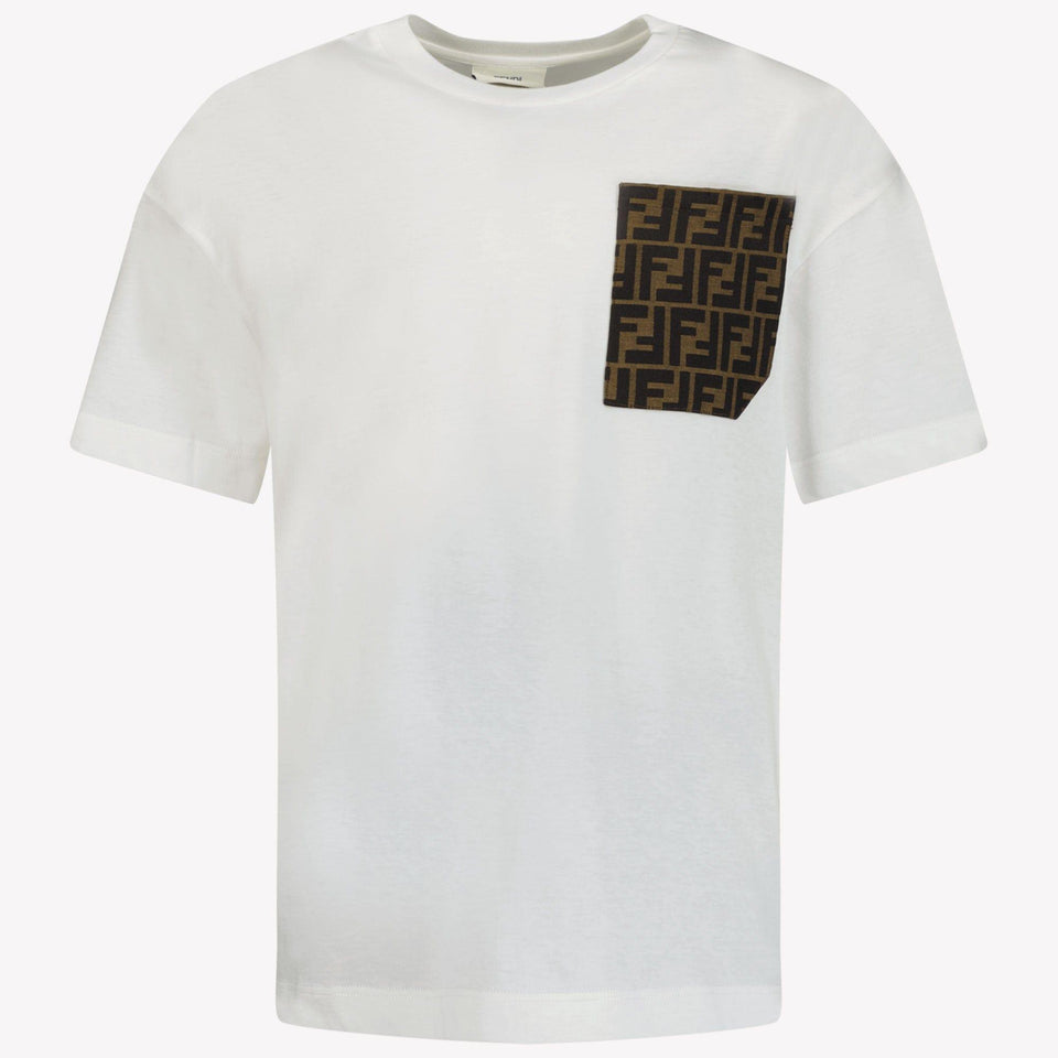 Fendi Kinder Unisex T-Shirt In Wit