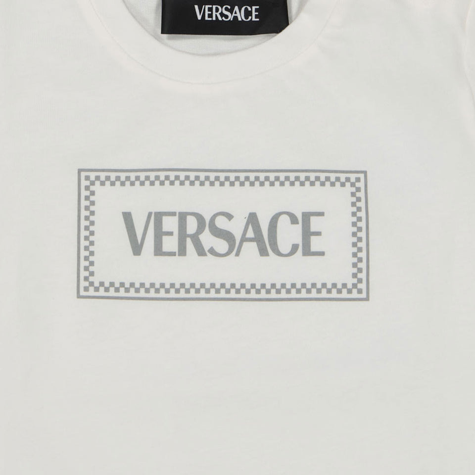 Versace Baby Unisex T-Shirt In Wit