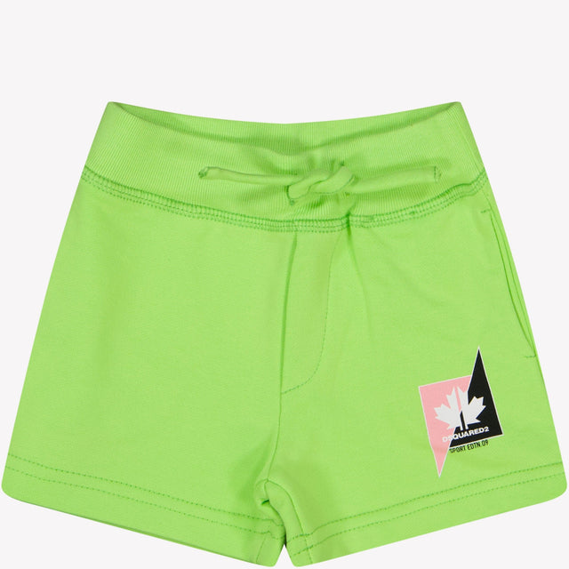 Dsquared2 Baby Unisex Shorts Lime 3 mnd