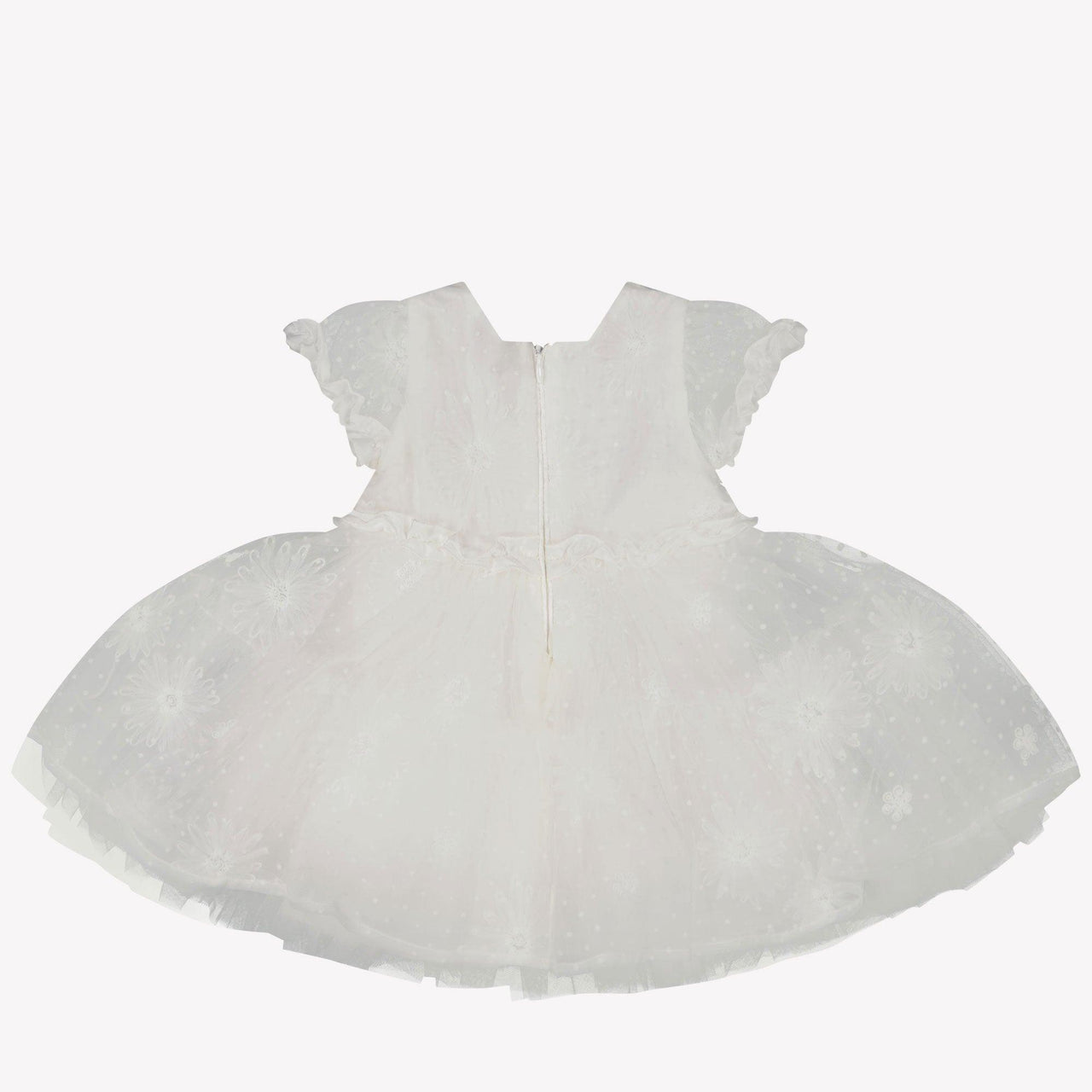 MonnaLisa Baby Meisjes Jurk in Off White