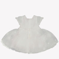 MonnaLisa Baby Meisjes Jurk in Off White