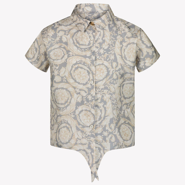 Versace Kinder Meisjes Blouse In Grijs