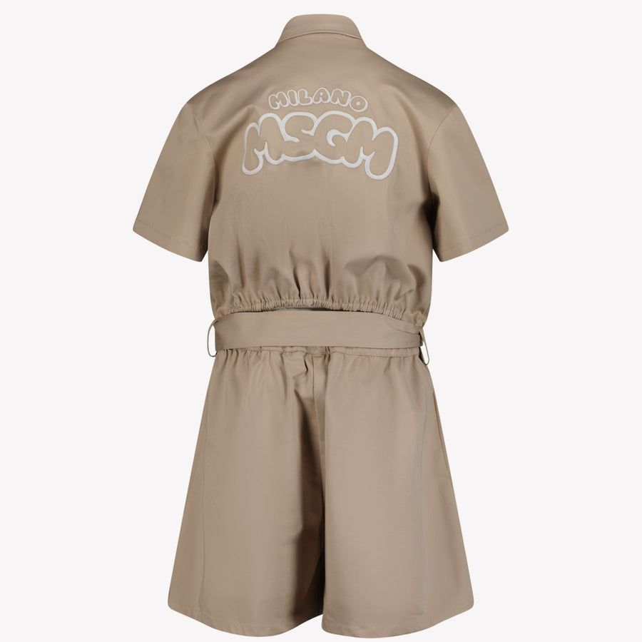 MSGM Kinder Jumpsuits Beige