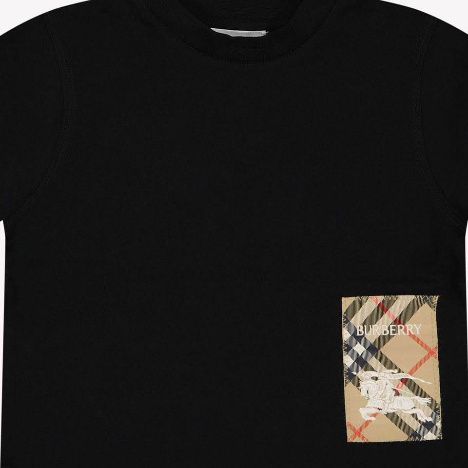 Burberry CEDAR Baby Jongens T-Shirt In Zwart