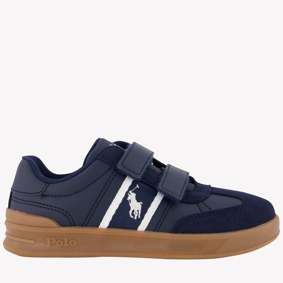 Ralph Lauren Heritage Court Jongens Sneakers Navy