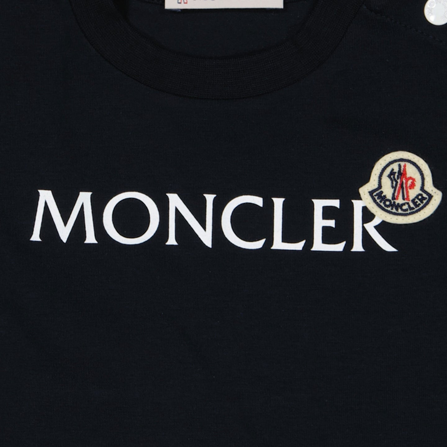 Moncler Baby Jongens T-Shirt In Navy