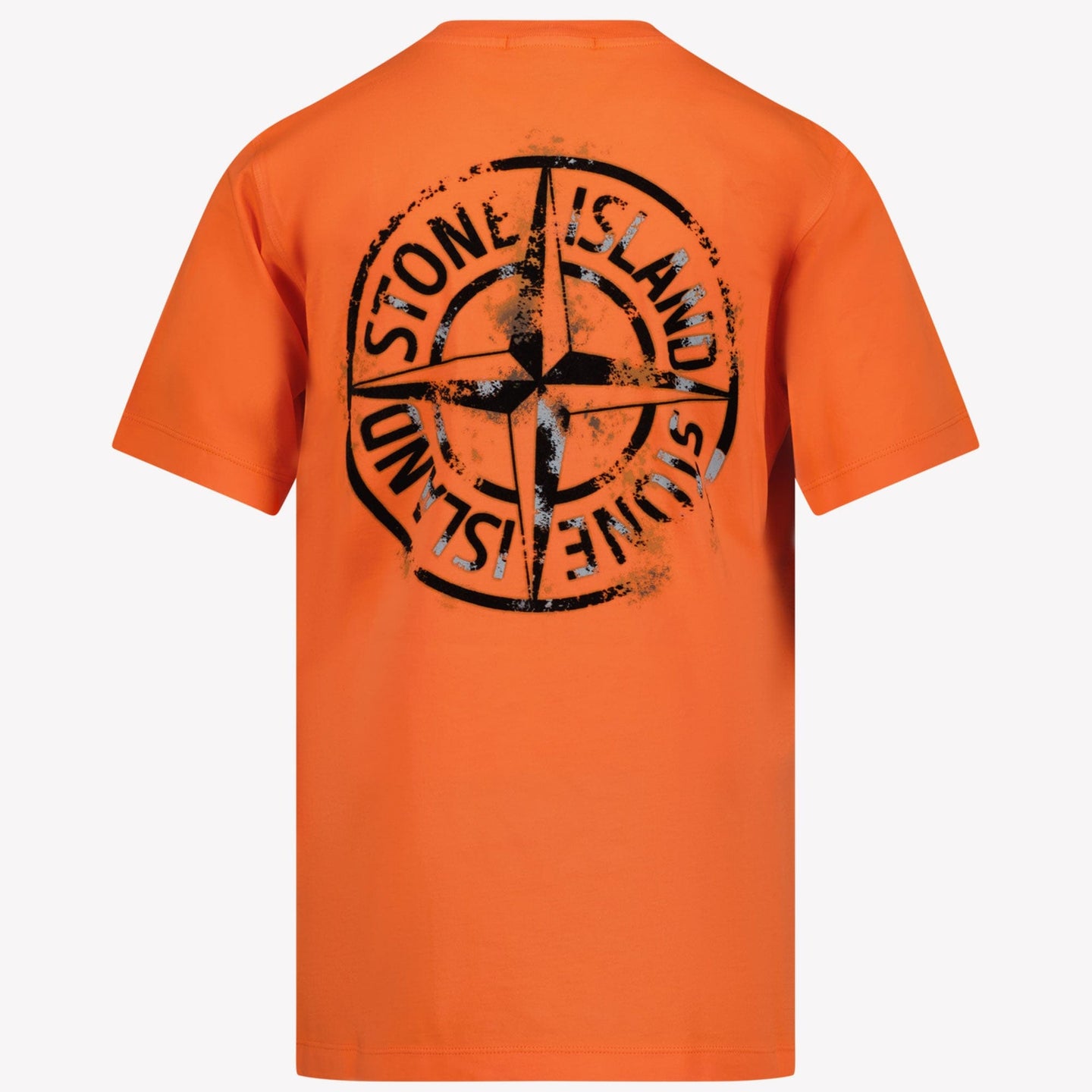 Stone Island Jongens T-shirt Oranje 2Y