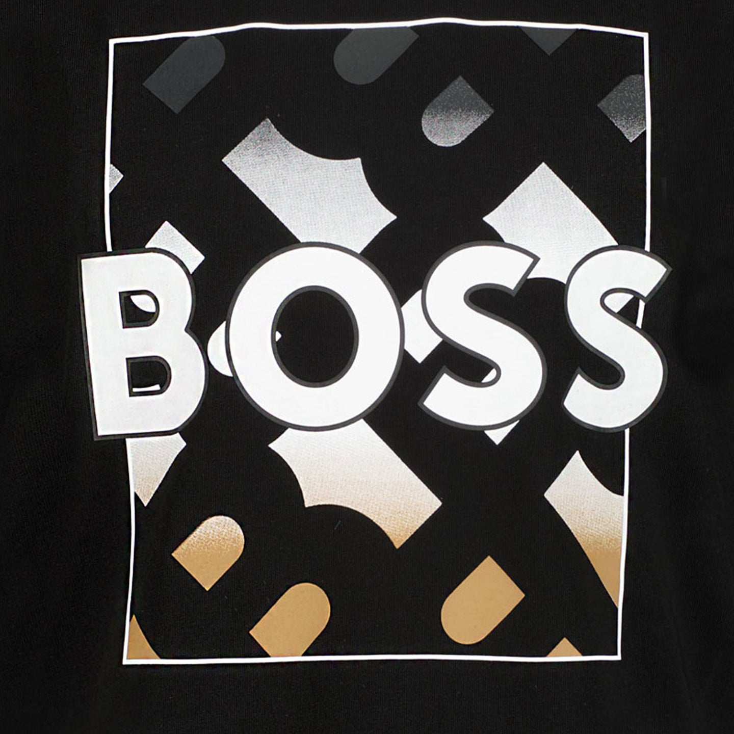 Boss Jongens T-shirt Zwart