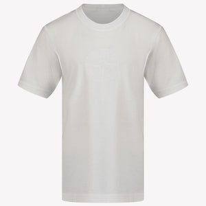 Stone Island Kinder Jongens T-Shirt In Wit