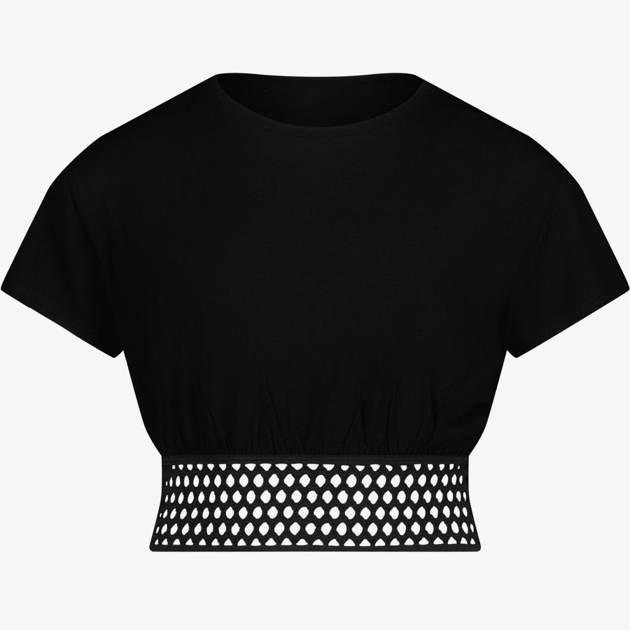 Patrizia Pepe Kinder Meisjes T-Shirt Zwart