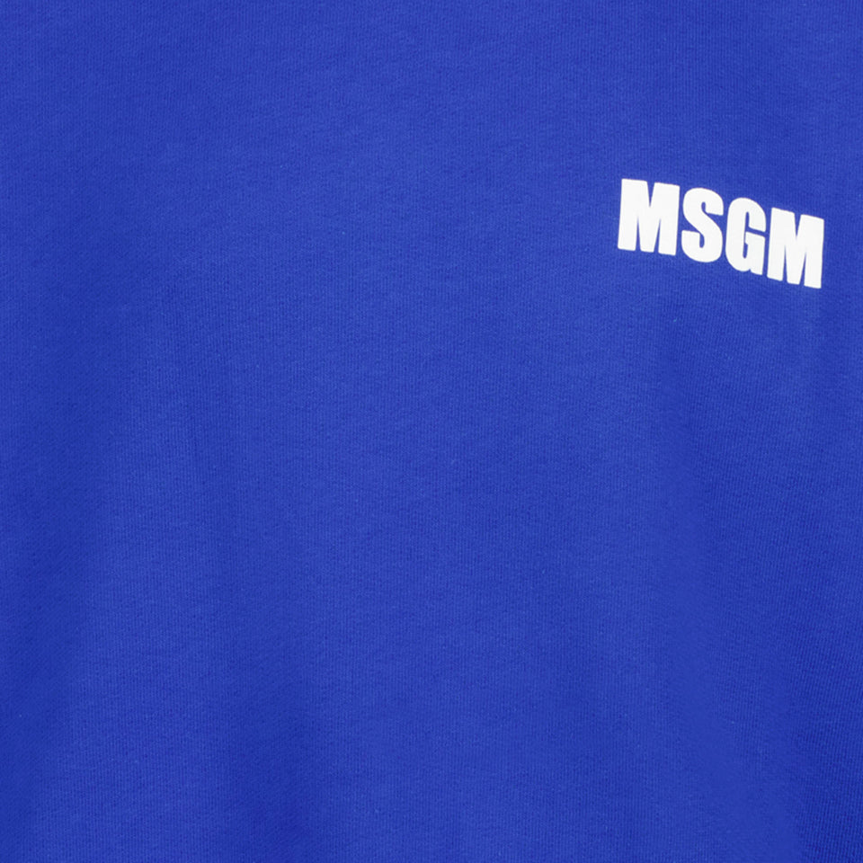 MSGM Unisex Trui Cobalt Blauw