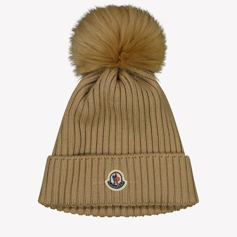 Moncler Meisjes Muts Camel