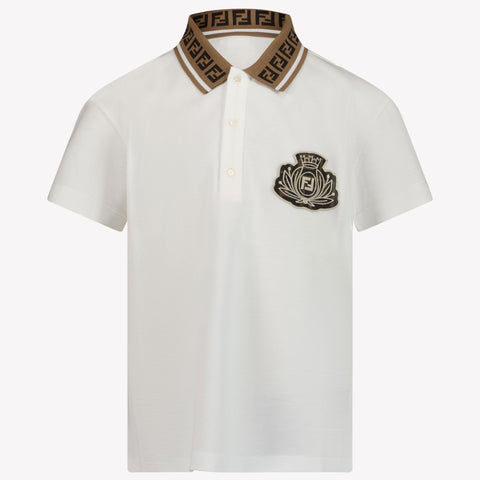 Fendi Kinder Jongens Polo In Wit