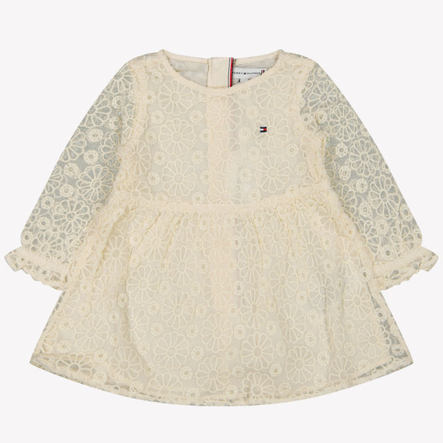 Tommy Hilfiger Baby Meisjes Jurk Off White