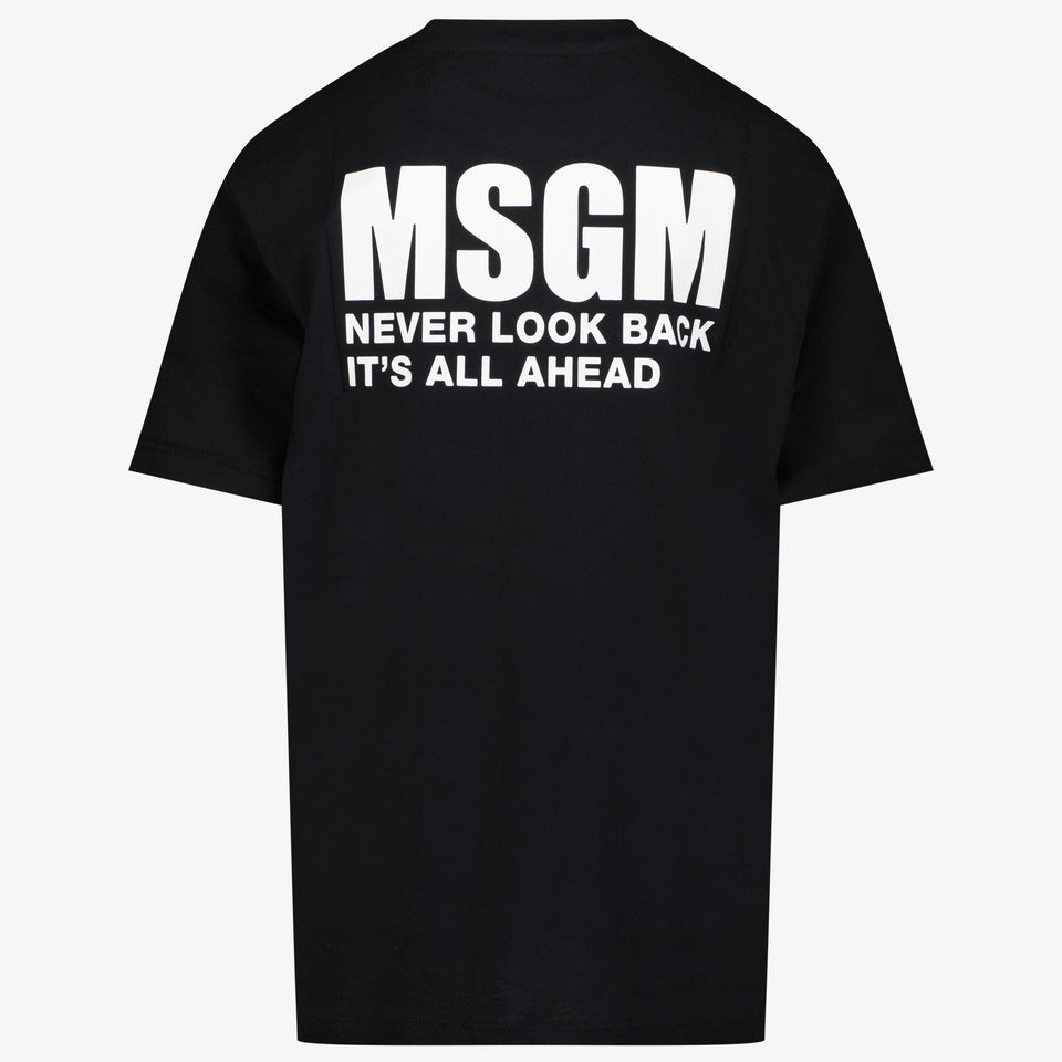 MSGM Unisex T-shirt Zwart