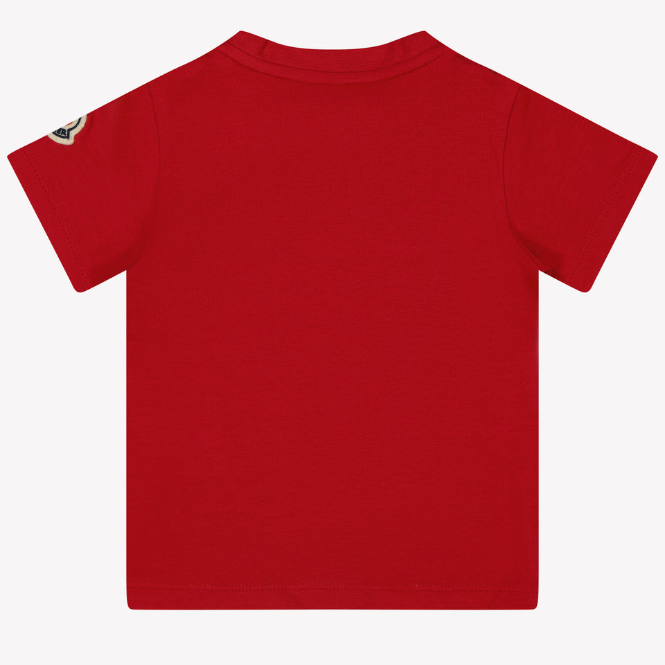 Moncler Baby Jongens T-shirt Rood