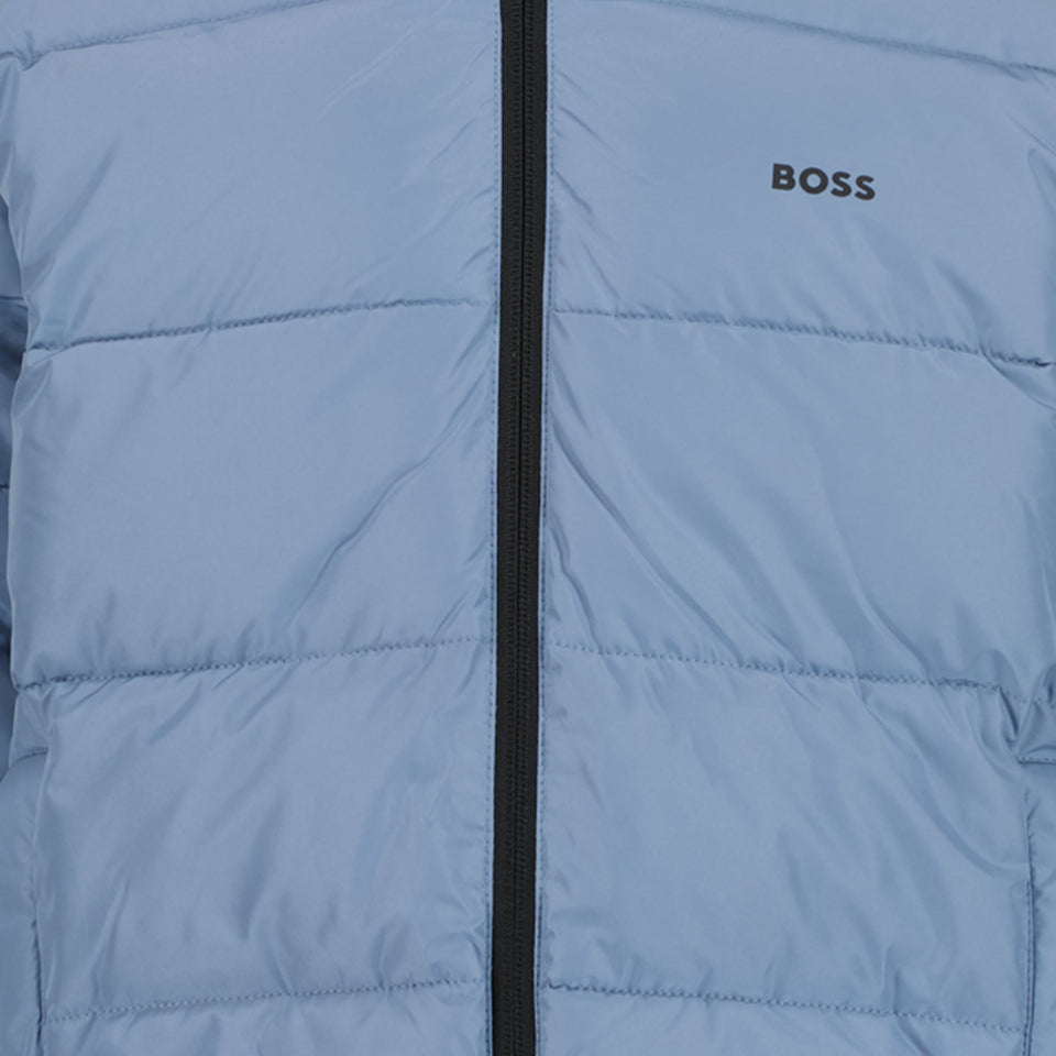 Boss Jongens Winterjas Licht Blauw