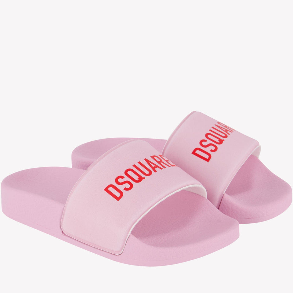 Dsquared2 Kinder Meisjes Slippers Licht Roze