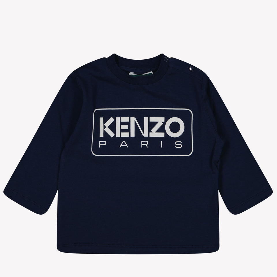 Kenzo Kids Baby Jongens T-shirt Navy