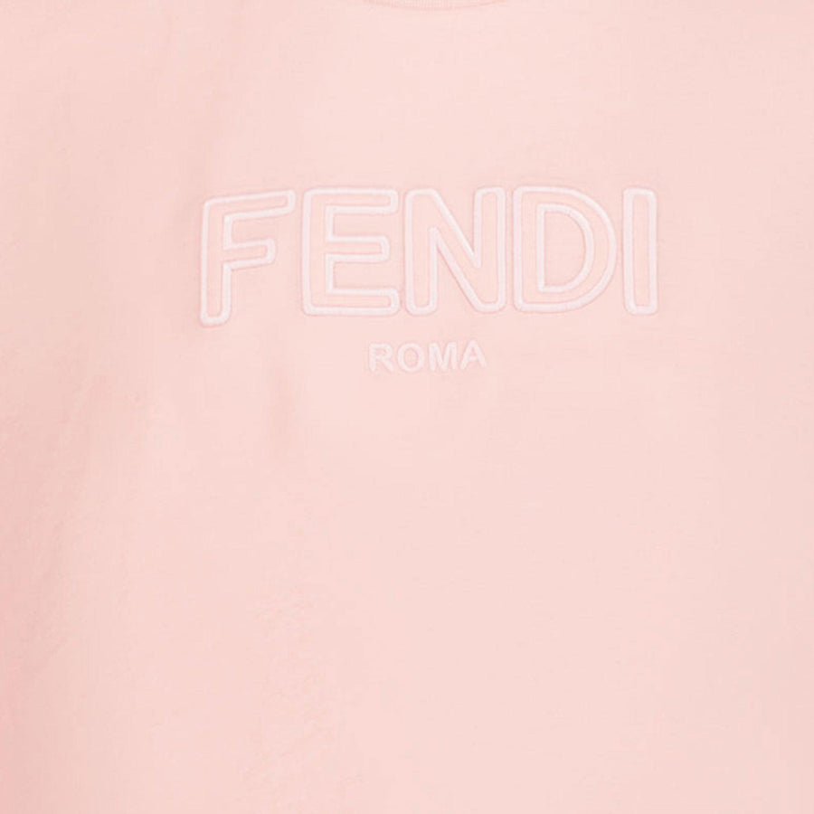 Fendi Kinder Meisjes T-Shirt In Licht Roze