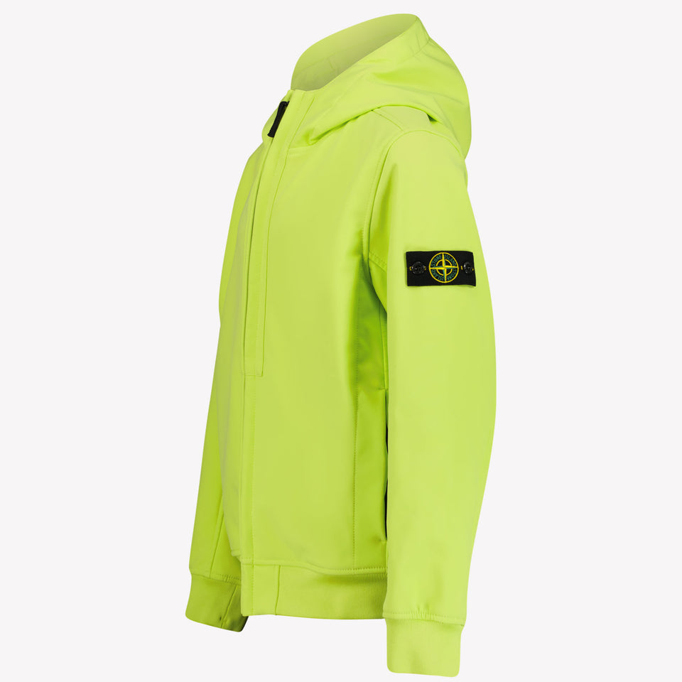 Stone Island Jongens Softshell Jas Lime