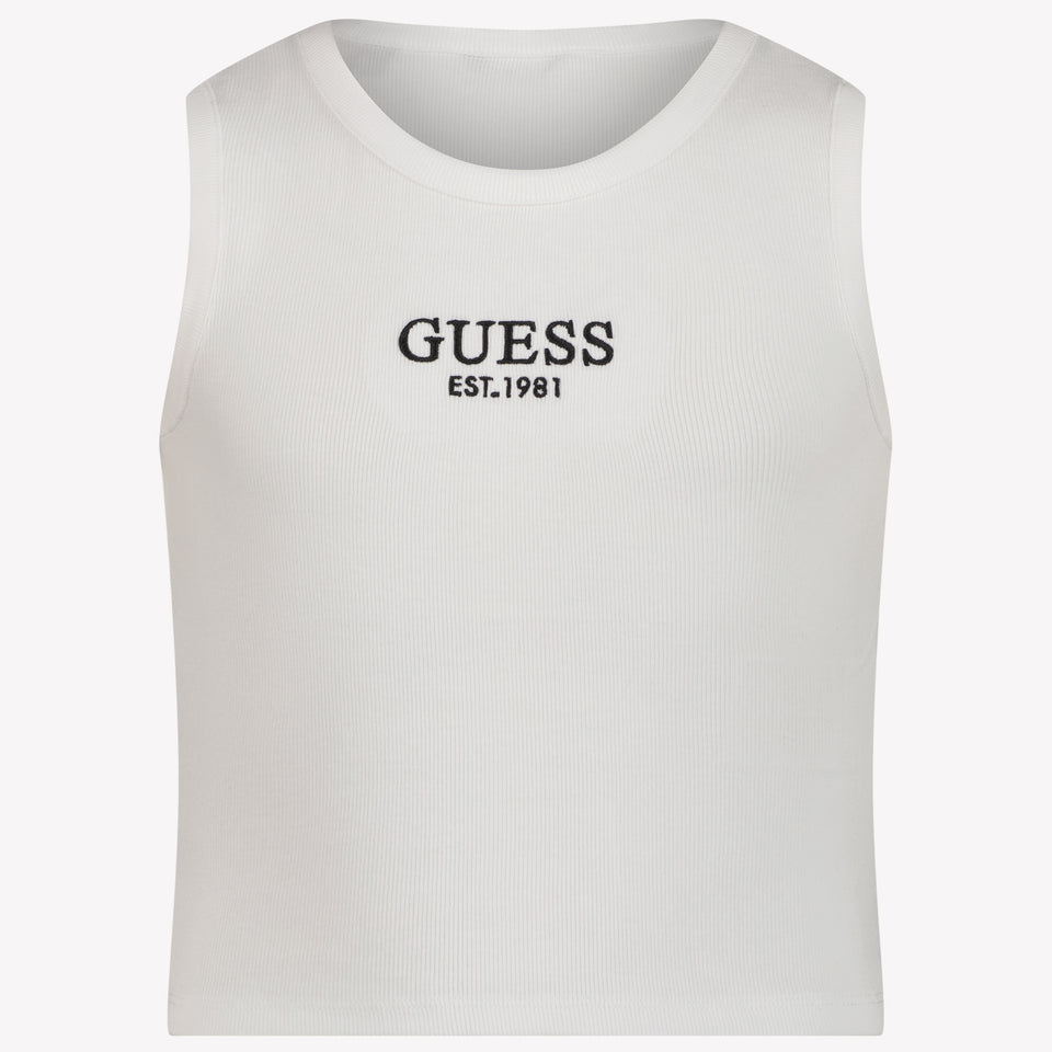 Guess Kinder Meisjes T-shirt Wit