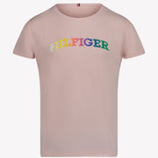 Tommy Hilfiger Kinder Meisjes T-shirt Licht Roze