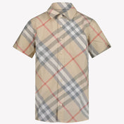 Burberry Owen Kinder Jongens Blouse In Beige